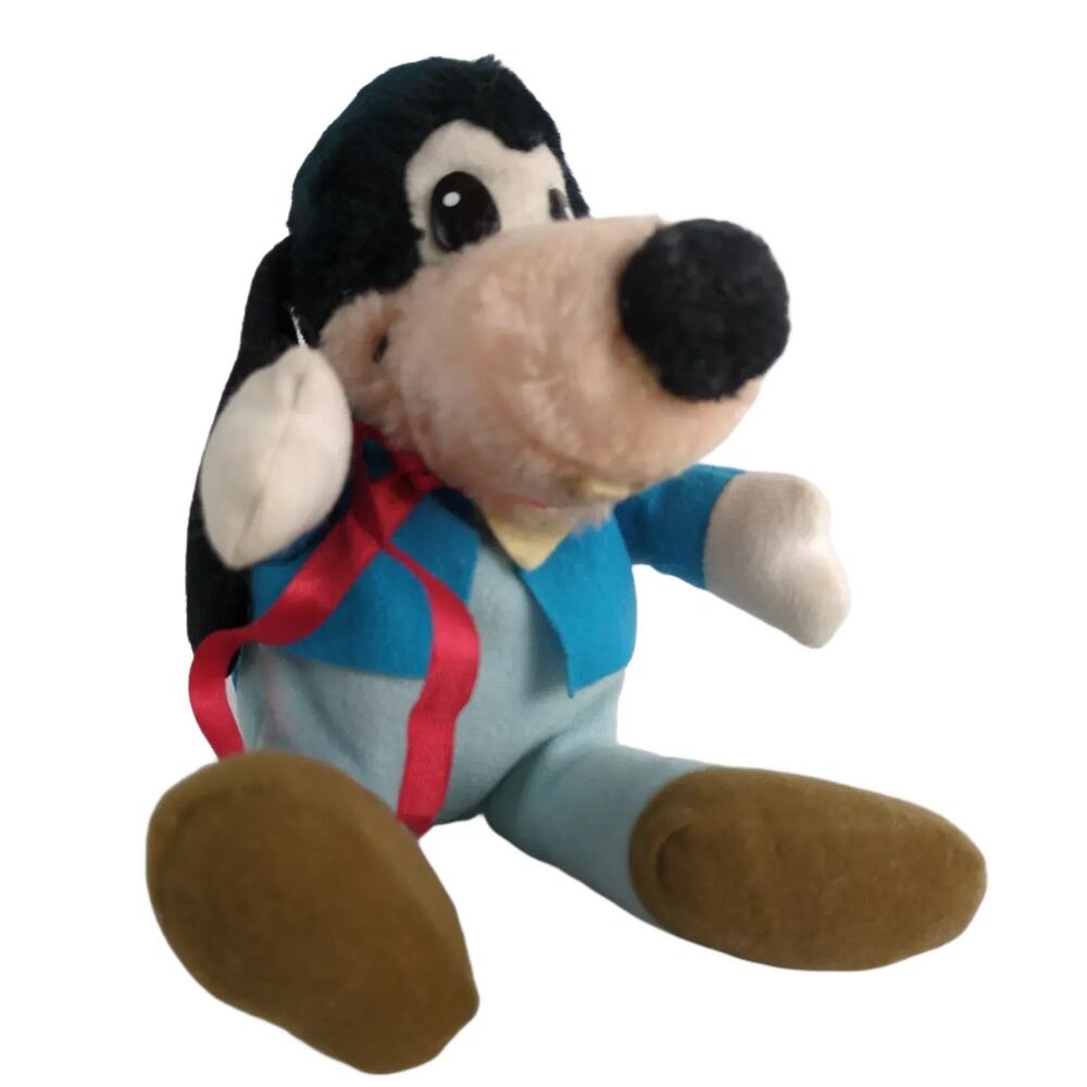 Vtg Walt Disney Prod Mickey's Christmas Carol Jacob Marley Goofy Stuffed Animal‎